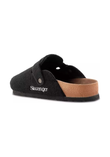 Slazenger Leo In Erkek Siyah Keçe Ev Terlik Siyah