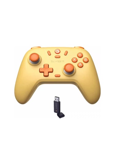 Elmpaly Gamesir T4 Lite Kablosuz Sarı Oyun Kumandası + Kontrolcü, Switch Android İos