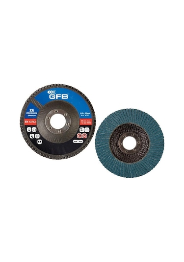 Gfb 10 Adet Zirkonyum Flap Disk Zımpara 115 MM-120 Kum