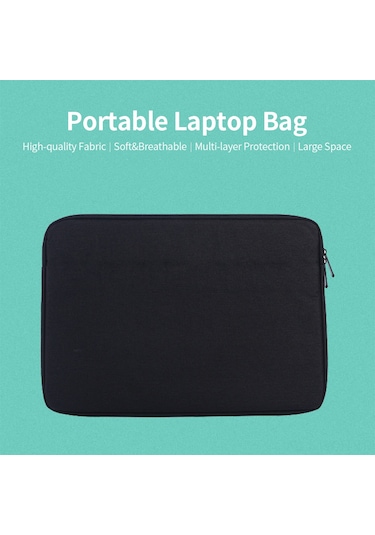 Neevoyu 8 İnç Nylon Tablet Çantası - Zıplayıcı Kapanma, Ultra İnce, İş Ve Günlük Kullanım, Siyah
