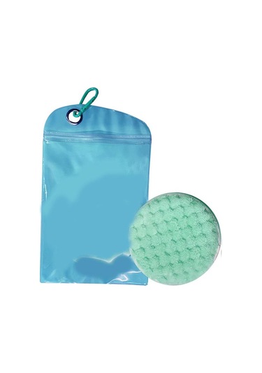 Suntek Kum Temizleme Torbası Fırçası Cilt Dostu Plaj Mavi MAvi