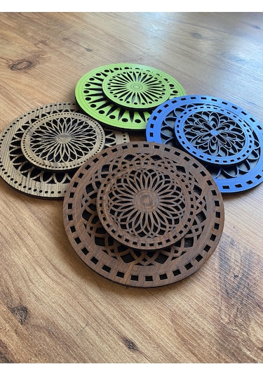 8'li Büyük Boy Ve Küçük Boy Ahşap Nihale Seti 5