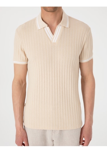 Pierre Cardin Erkek Bej Tişört 50310162-vr011 Bej