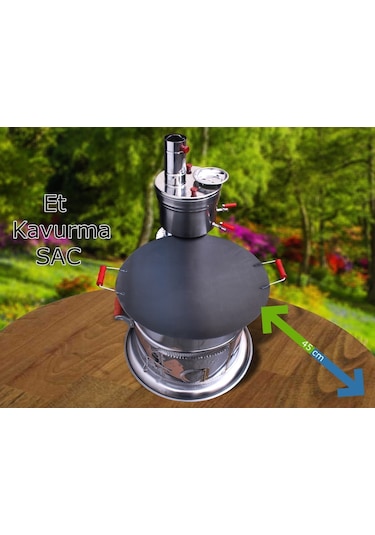 Yaramış 14 Parça Demir Döküm Tüplü ve Kömürlü Mangal