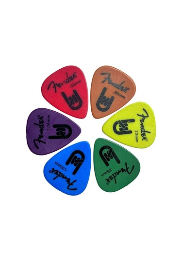 Midex Pc-600x Fndr Yüksek Kalite Gitar Pena Full Paketi 6 Adet