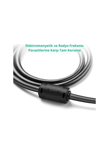 Ugreen Vga Görüntü Aktarma Kablosu 1,5 Metre, Siyah, 11630