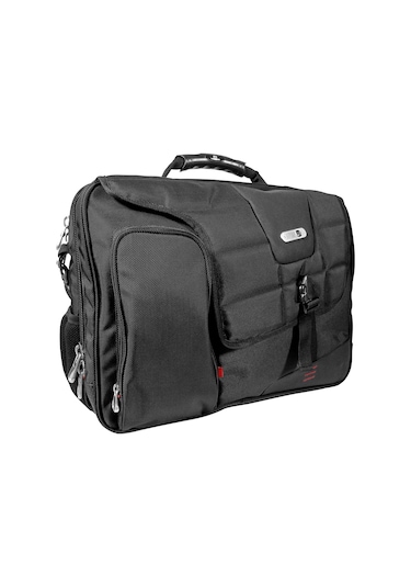 FUL USA Commotıon Siyah 17" Unısex Laptop Omuz Çantası Siyah