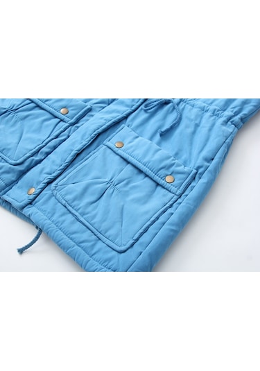 Kadın İş Kıyafeti Kuzu Derisi Kalın Sıcak Ceket Turuncu