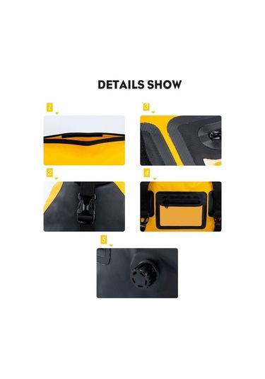Su Geçirmez Motosiklet Arka Koltuk Çantası Büyük Kapasiteli Motosiklet Çantası Evrense Sarı Sarı