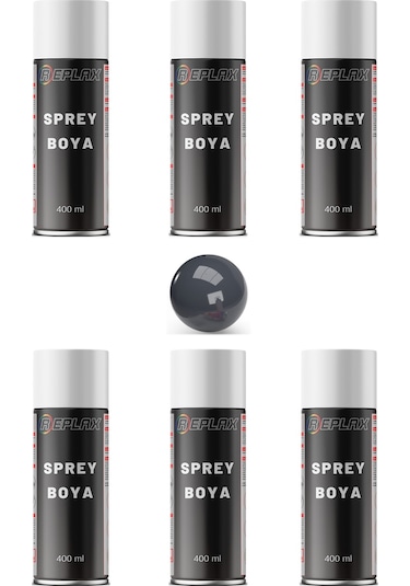 6 Adet Ral 7015 Taş Koyu Gri Sprey Boya 400 Ml.