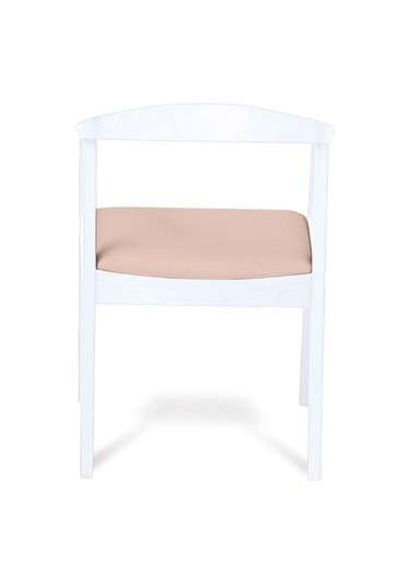 Helsinki Krem C Model Bohem Beyaz Ahşap Sandalye