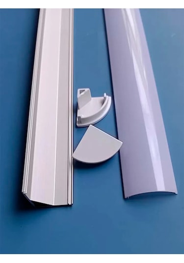 Fobz Led Şerit Profili İçin Kapak 16mm Beyaz 6 Adet 334098543 Beyaz