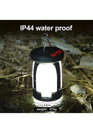 Güneş Led Kamp Feneri Şarj Edilebilir 4500mah 500lm Acil Durum Lambası Beyaz