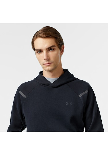 Under Armour Unstoppable Fleece Hd Eu Erkek Siyah Sweatshirt Düz 1389350 Siyah