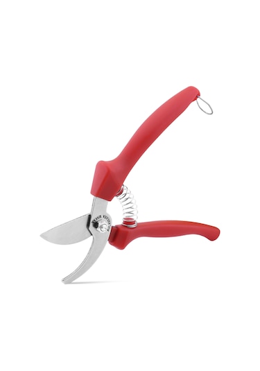 Aslankara Budama Bağ Üzüm Makası Eğri Kırmızı 21 Cm