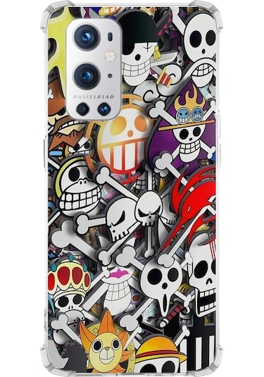 Oneplus 9 Pro Uyumlu Köşe Korumalı Anime Tasarımlı Şeffaf Silikon Kılıf Şeffaf
