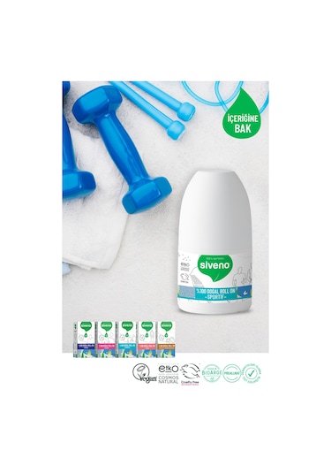 Siveno Sportif Vegan Unisex Roll-On Deodorant 50 ML