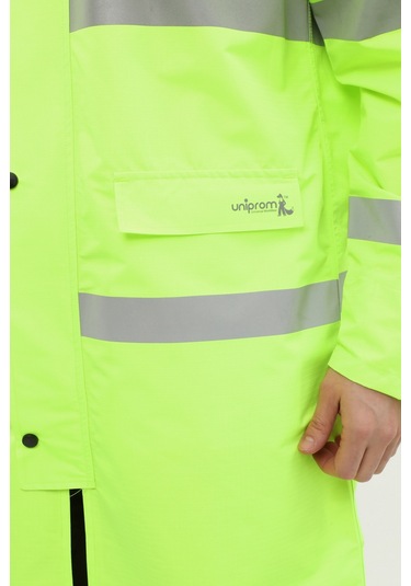 Uniprom Yağmurluk Reflektörlü Yüksek Görünürlü Neon Sarı