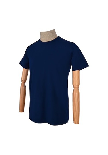 Cengiz İnler Sıfır Yaka Düz Slim T-Shirt