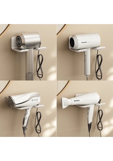 Maoyaya Saç Kurutma Makinesi Tutucu, Banyo Saç Düzleştirici Standı, Çok Renkli Tırnak Seti Çok Renkli