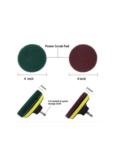 Yaozixa 40 Parçalı Elektrikli Matkap Fırçası İç Klima Çıkışı Temizleme Fırçası Araba Lastiği Temizleme Araba Yıkama Fırçası Cila