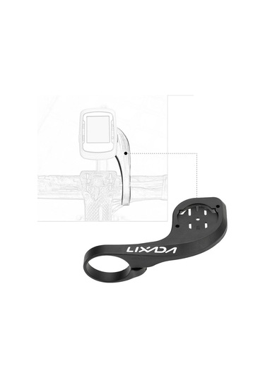 Lixada Bisiklet Bisiklet Bisiklet Bilgisayar Kronometre Gidon Dağı Garmin Edge 200 500 800 Siyah