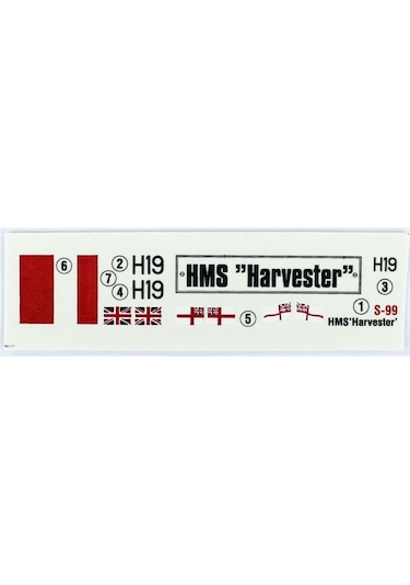 Mistercraft S098 1/500 Hms Harvester Zırhlı Gemi Plastik Model Kiti