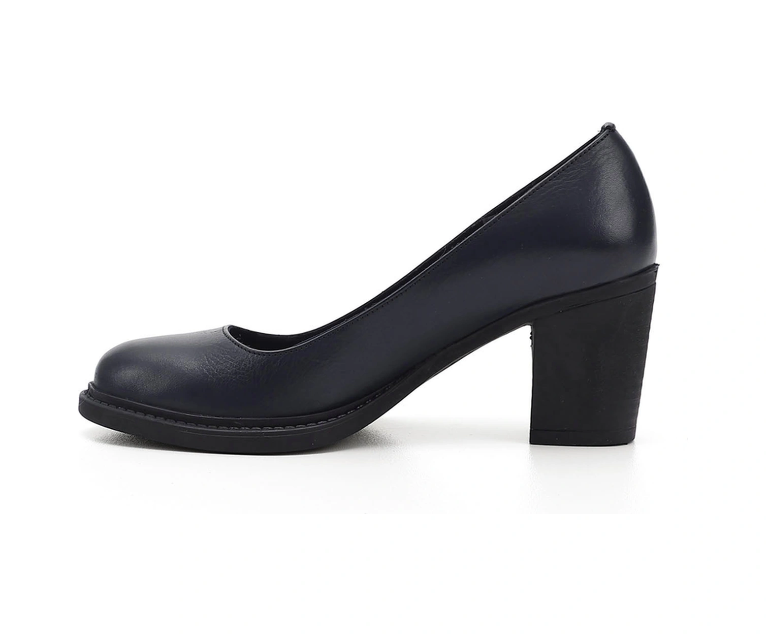 Gönderi R Kadın Lacivert Antik Orta Kalın Topuklu Hakiki Deri Ayakkabı Gdza13424336 Lacivert