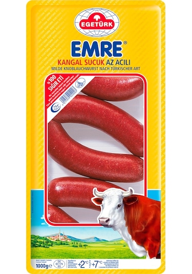 Egetürk Emre Kangal Az Acılı Sucuk 1 KG