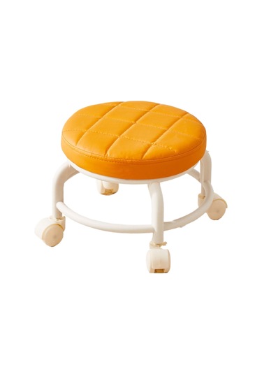 Jzcat Home Kasnaklı Basit Mini Tabure-turuncu