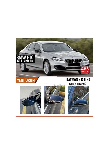 Bmw F10 2013 - 2016 Lci Batman Yarasa Ayna Kapağı Parlak Siyah