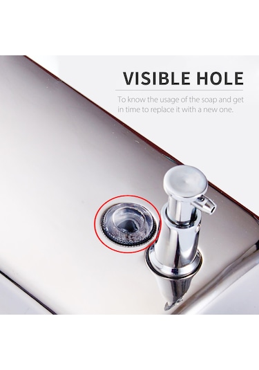 Leezsing 500ml Manuel Sabunluk Duvara Monte El Köpük Sabunluk Banyo Duş Banyo Mutfak Lavabo Tuvalet Ofisler İçin Basmalı Pompalı Sabunluk