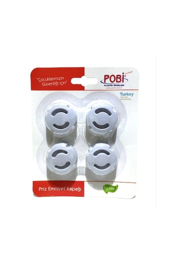 Pobi Priz Emniyet Kapağı 4'lü