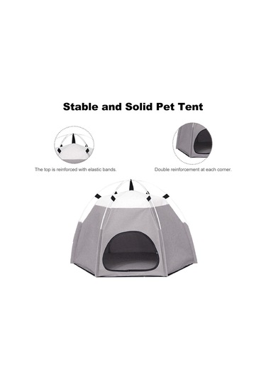 Geeroyoo Oksford Kumaşlı Suya Dayanıklı Katlanabilir Evcil Hayvan Çadırı