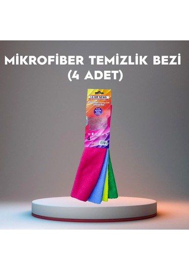 Car News Mikrofiber Temizlik Bezi 4 Lü Çok Renkli
