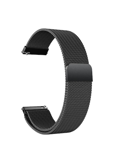 Huawei Watch Gt5 Gt4 Gt2e Gt2 Gt3 Gt3 Pro 46mm Honor Watch 2 Uyumlu Metal Hasır Kordon Siyah