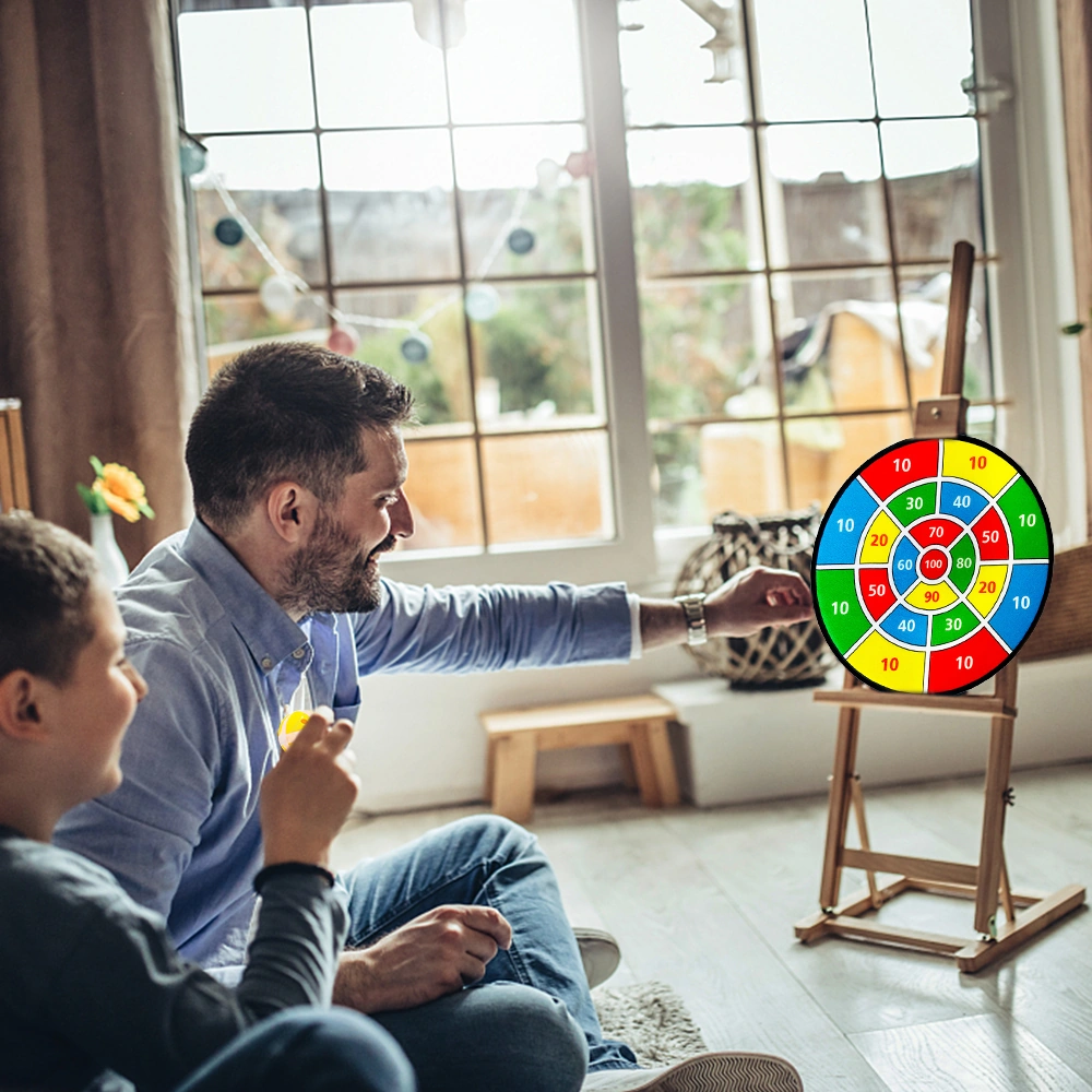 Yunboo Sayılı Flanel Dart Tahtası İle 8 Yapışkan Top, Ev Oyunları İçin Çocukların Göz-el Koordinasyonunu Geliştirir, Hafif Ve Kolay Asılabilir