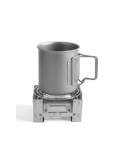 Bloomnest Yürüyüş Ve Taşınabilir Sobası Piknik Katlanabilir Kamp, İçin Hafif Gri Alkol & - Mv Gri, Hafif Ve Dayanıklı Gri