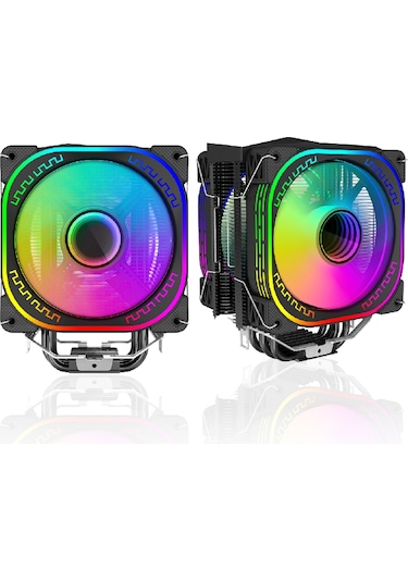 Game Master Gm-120h 2 Fanlı 4 Bakır Borulu Argb Kule Tipi Cpu Fan