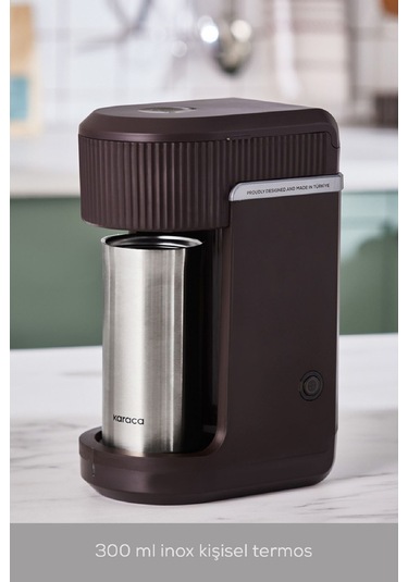 Karaca Mono Personal Filtre Kahve Makinesi + İnox Kişisel Termos