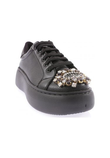 Dgn 872-23y Kadin Burnu Kristal Taş Tokali Bağcikli Ayakkabi 872-1986-R11412 Siyah Dgn 872-23y Kadin Burnu Kristal Taş Tokali Bağcikli Ayakkabi 872-1986-R11412 Siyah