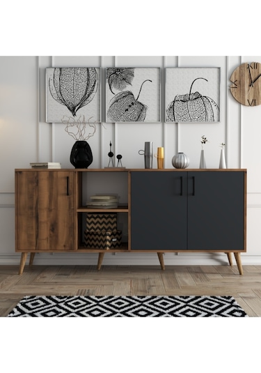 1620 EXXEN AHŞAP AYAKLI MODERN KONSOL