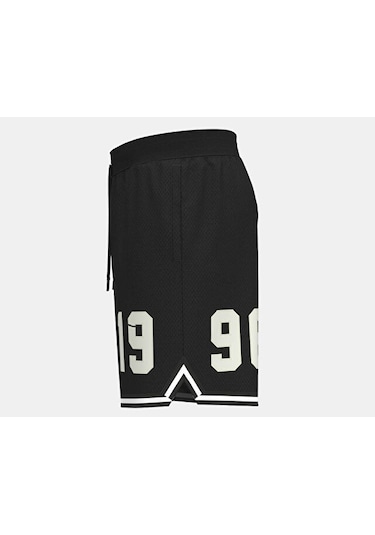 Under Armour Courtside Hoops Short Erkek Basketbol Şortu 1390120-001 Siyah Siyah