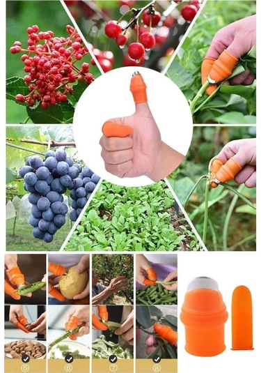 Pratik Baş Parmak Koruyucu Eldiven Sebze Meyve Soyucu Kesme Ayıkl Diğer