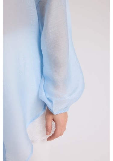 Mai Collection Mai Studios Co. Lyra Oversize Mavi Gömlek Mavı