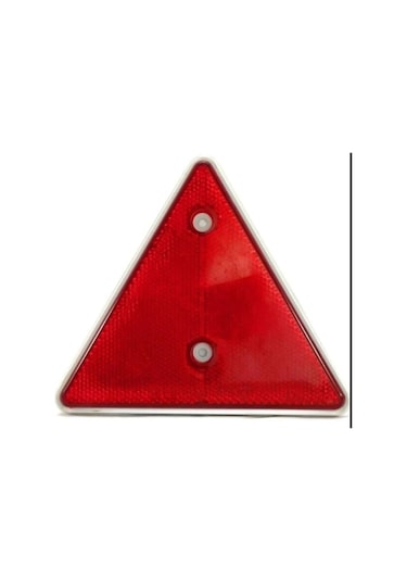 Plastik Üçgen Reflektör Kırmızı 14x16cm