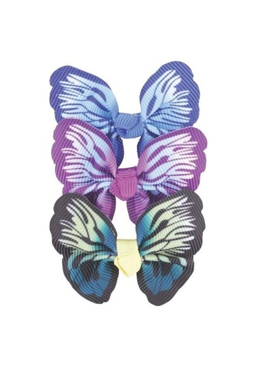 M-pets Glam Kelebekli Kedi Ve Köpekler İçin Aksesuar Toka Mavi Mor Ve Yeşil Mor