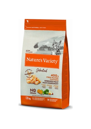 Nature's Variety Tahılsız Tavuklu Yavru Kedi Maması 1250 G