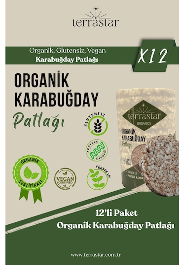 Terrastar Organik Karabuğday Patlağı 12'li