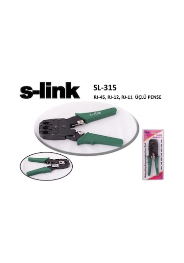 S-LINK SL-315 RJ45/RJ12/RJ11 Üçlü Pense